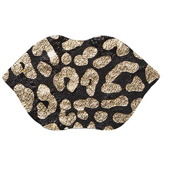 Sun's Out, Pouts Out Gold Foil Leopard Pattern Lip Mask - 4 Pack - NEW - Picture 3 of 4